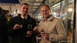 Siegfried Nagel und Sigmund Loland beim Apéro zum Congress Dinner